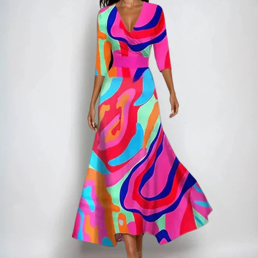 Emily - Abito Floreale di Lusso