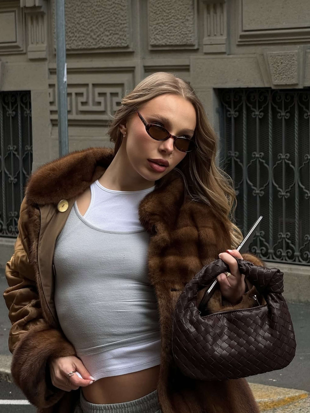 Sienna | Borsa Piccola con Manico Intrecciato