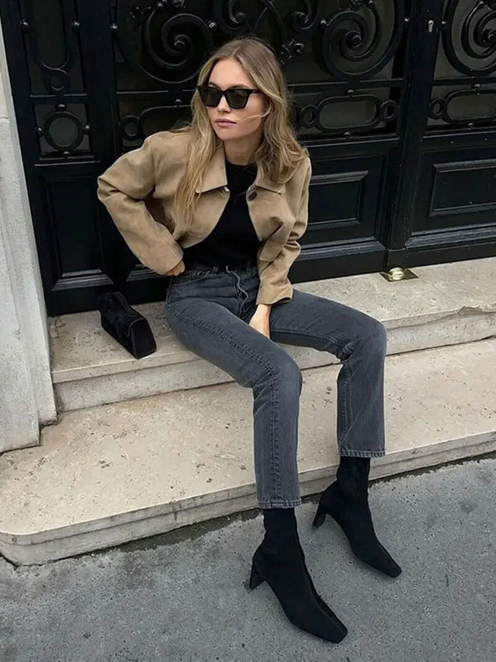 Giacca in Faux Suede Marissa