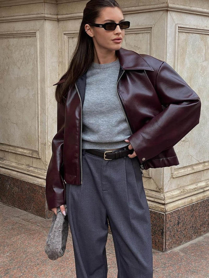 Giacca in pelle Romy