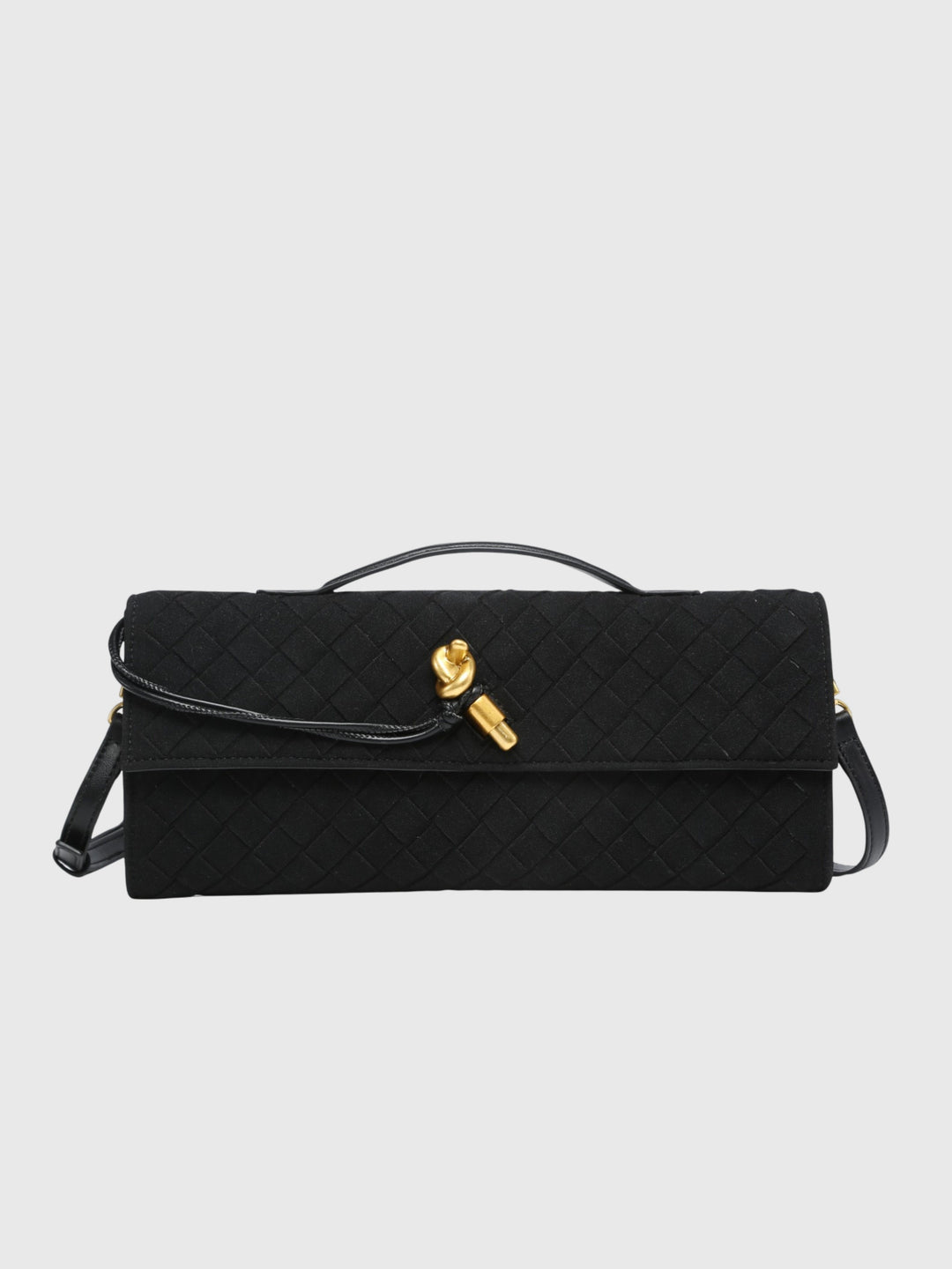 Cherry | Clutch in Suede Intrecciato di Lusso