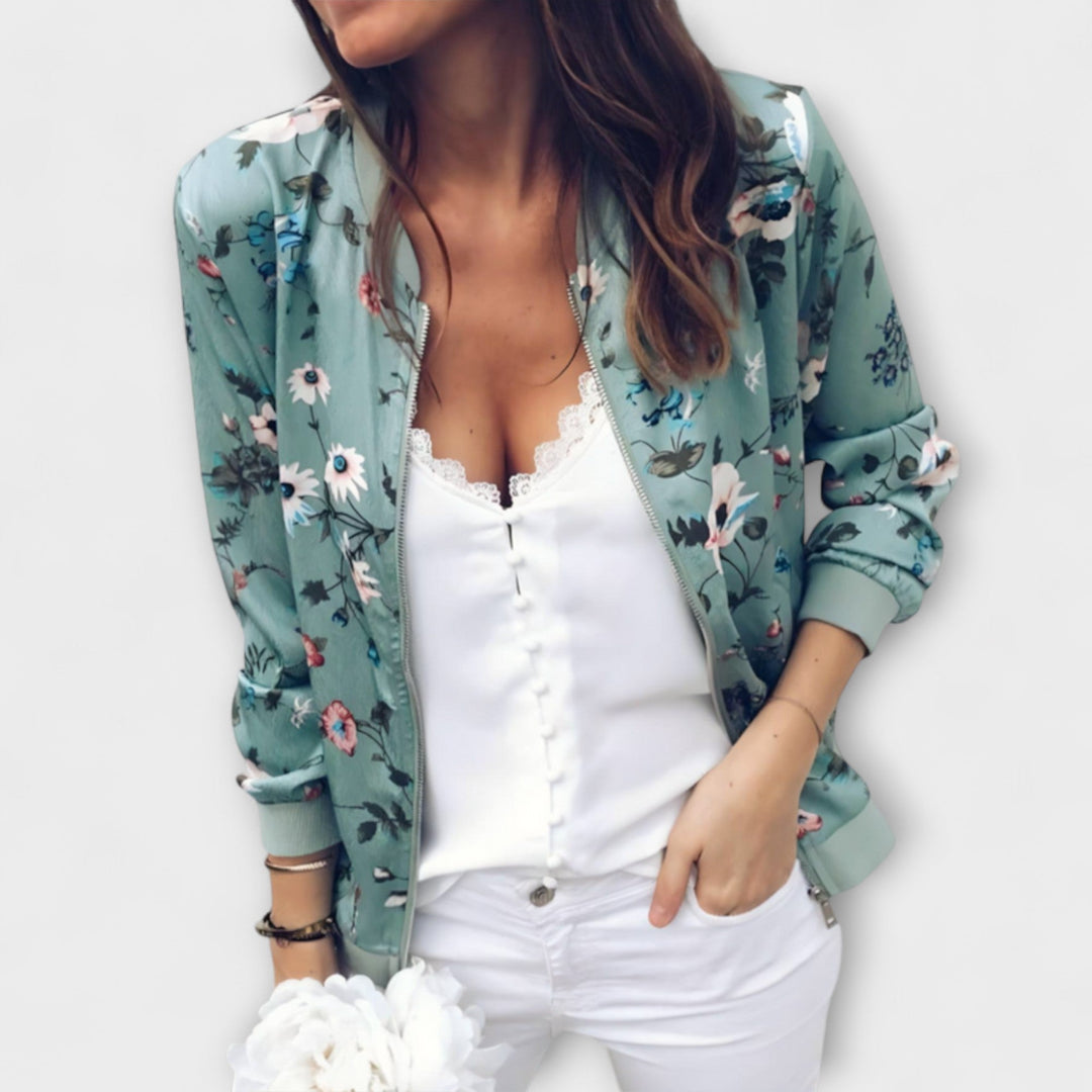 Kaelin - Giacca bomber elegante con fiori